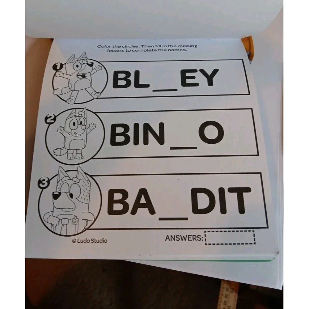 Bendon Inc Bluey Imagine Ink Coloring Book With 1 Mess Free Ma Toy